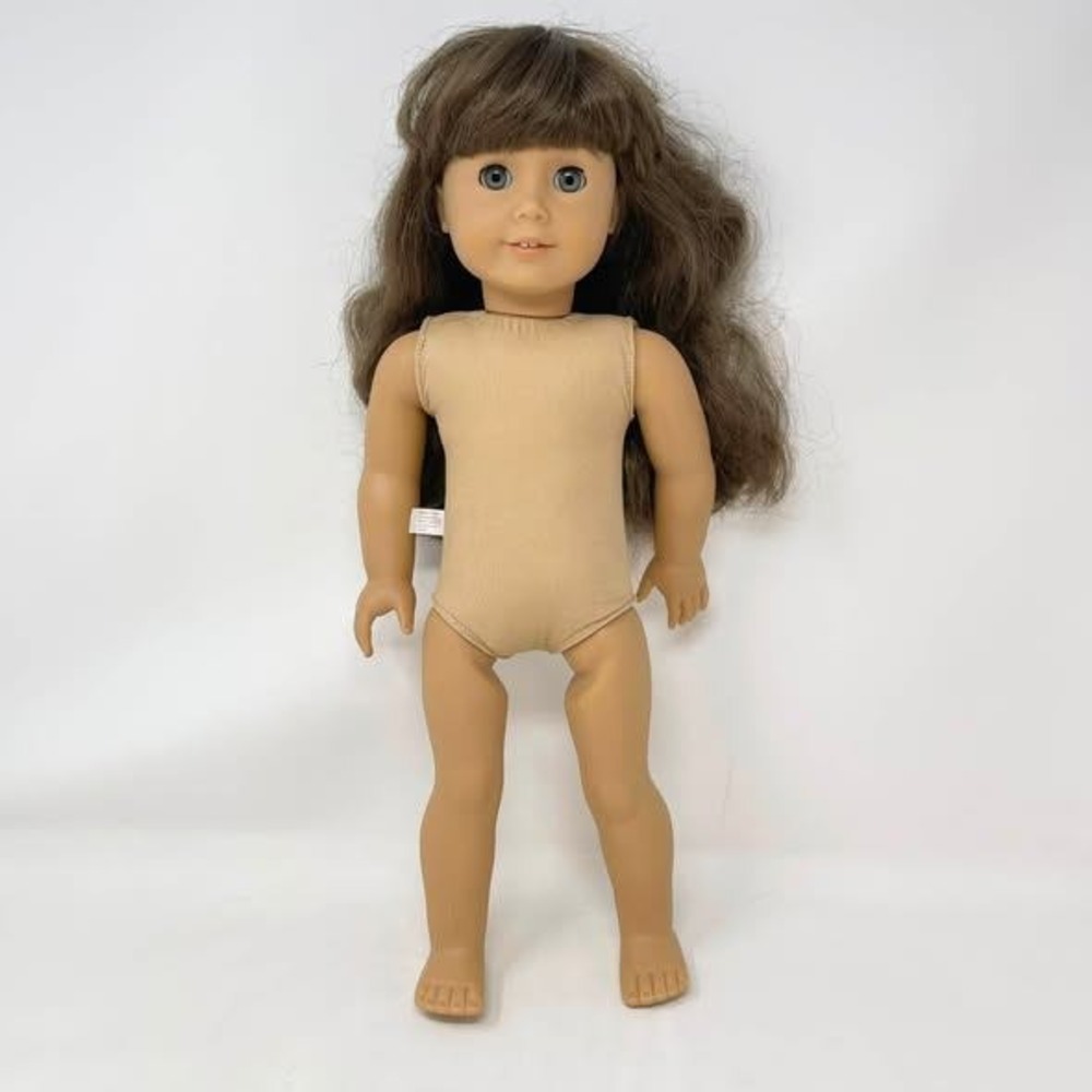 American Girl Molly McIntire 18" Doll Brown Hair Bangs Green Eyes 2008 Retired